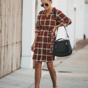 Vici plaid dress
